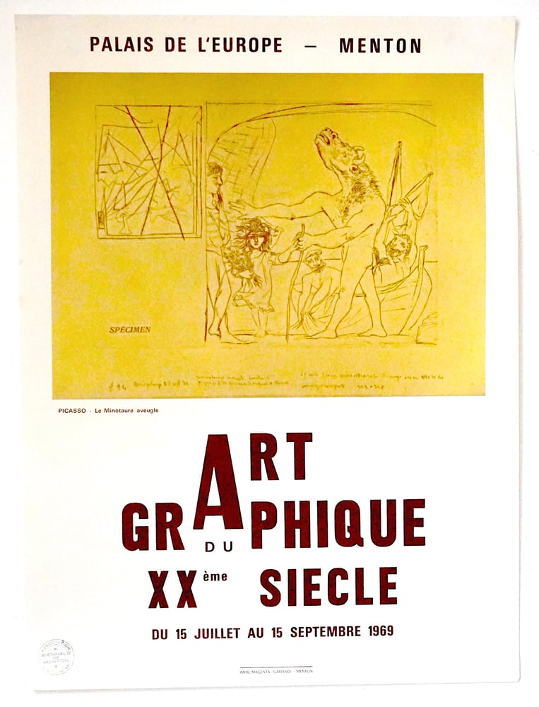 Image of poster / picasso / menton