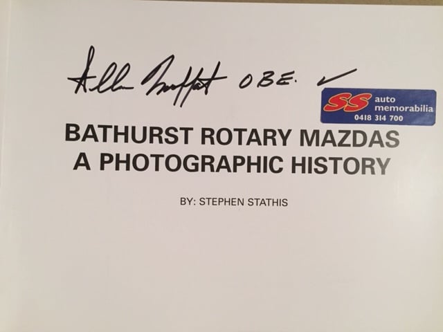 Image of Allan Moffat Signed Bathurst Rotary Mazda Book