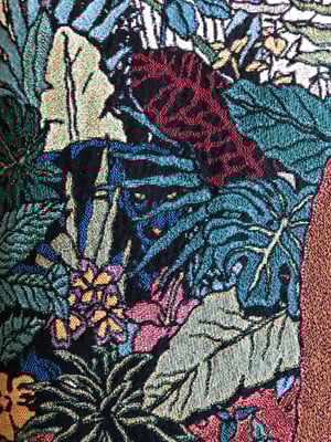 Image of 'Ensnared In The Mysteries Of The Amazon Jungle' woven blanket PREORDER