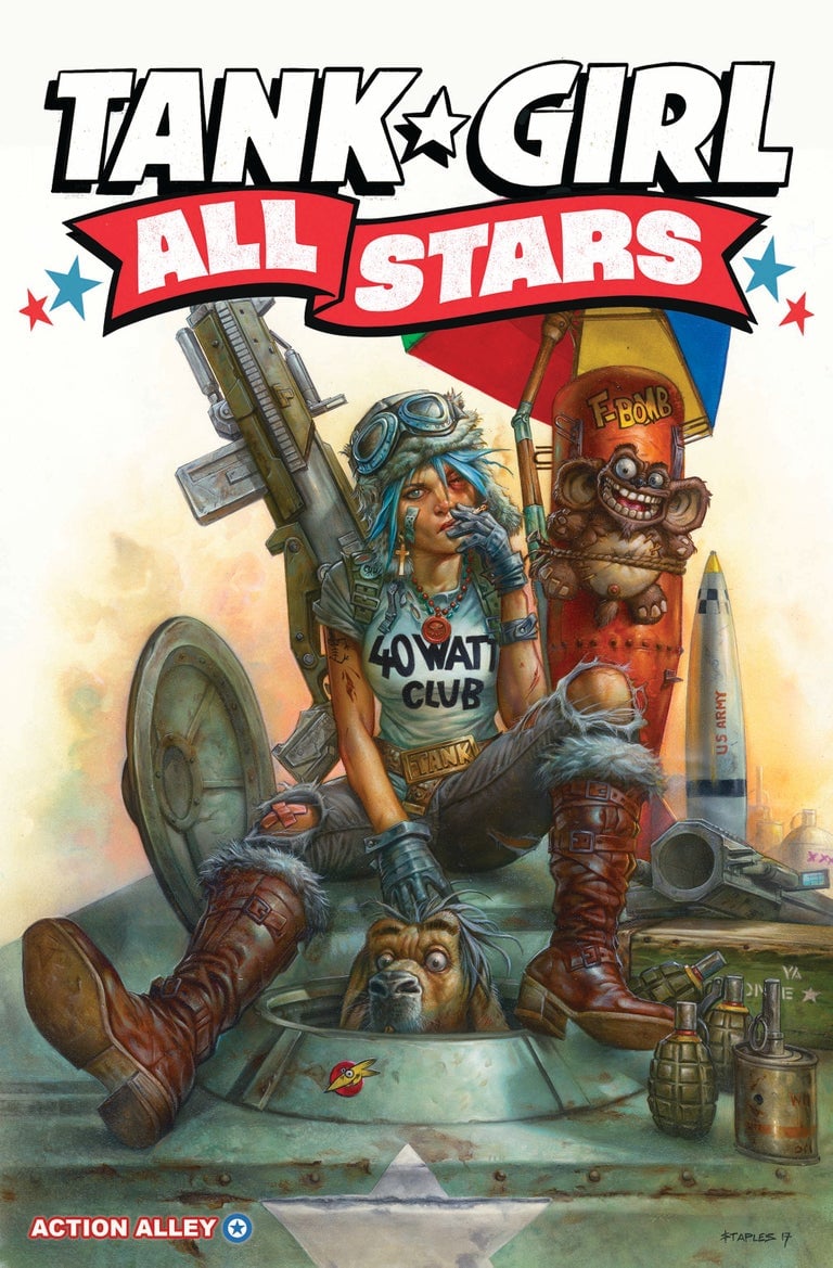 Image of COLLECTOR'S ITEM - Tank Girl All Stars - Exclusive Greg Staples Variant (+ poster & print!)