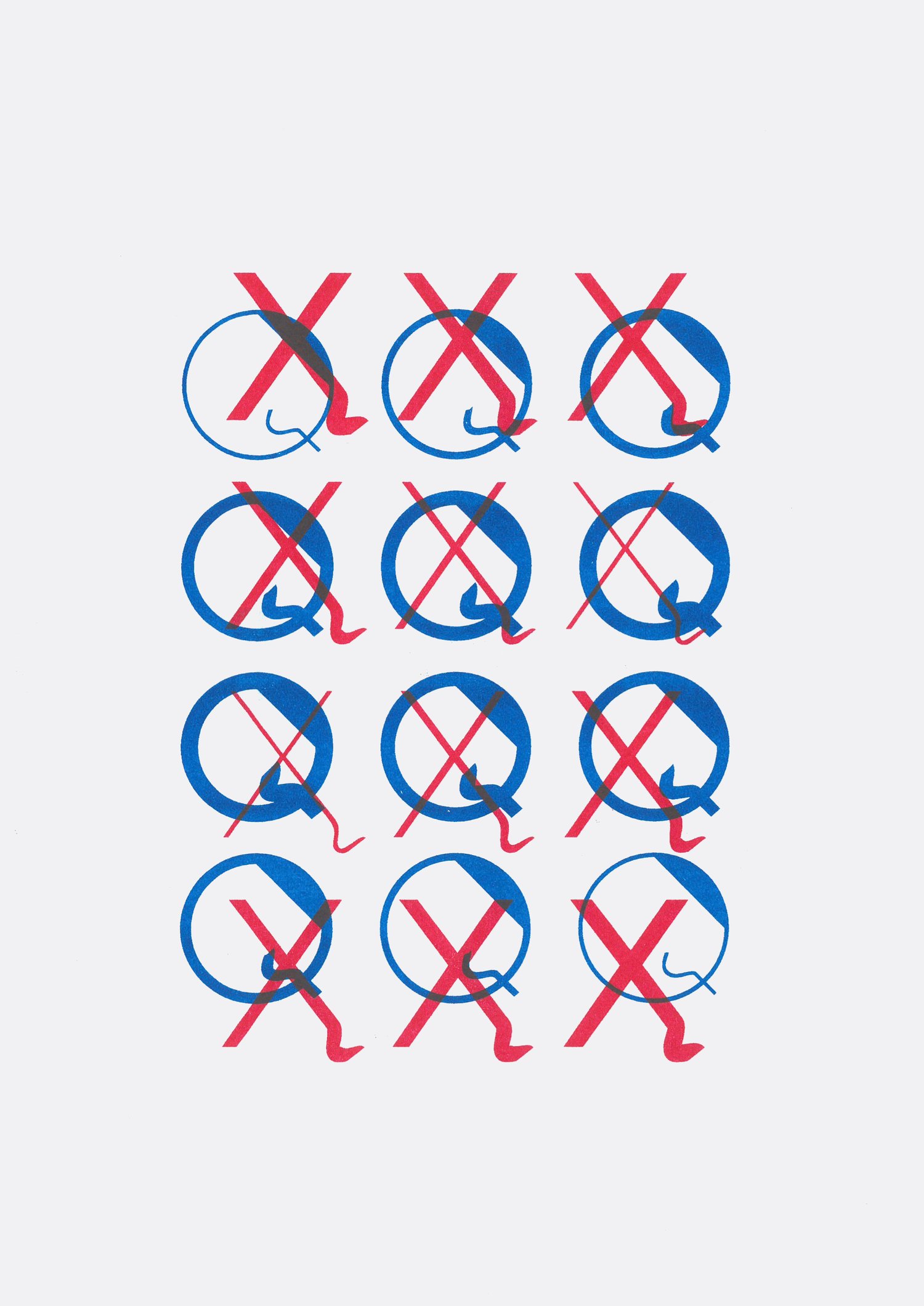 Image of Quivero Type Print 'QX'