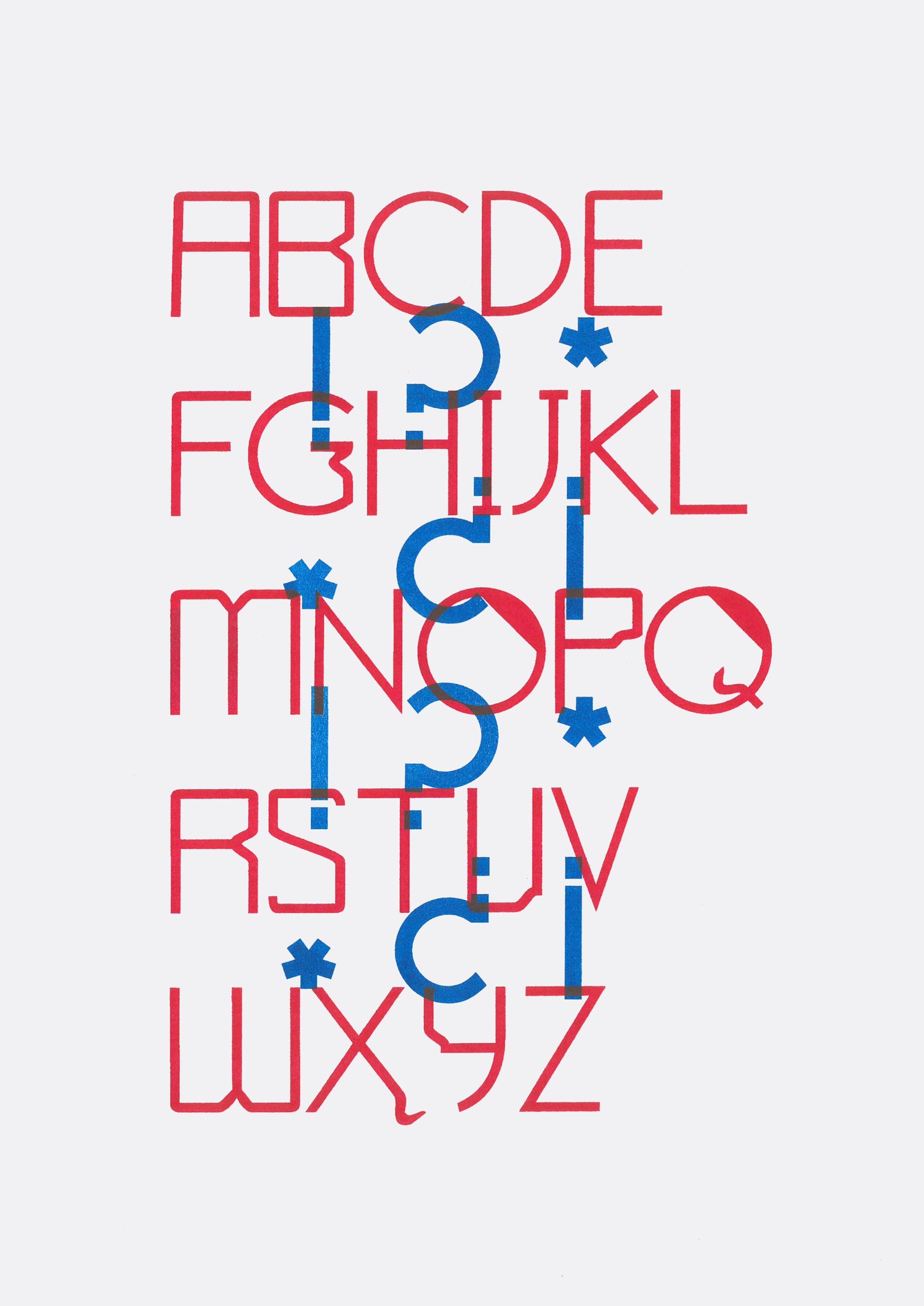 Image of Quivero Type Poster 'AZ!?*'