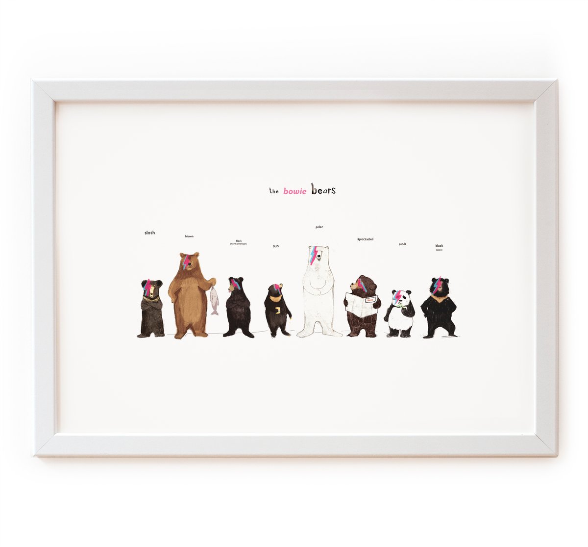 The Bowie Bears Print | eïghtbear