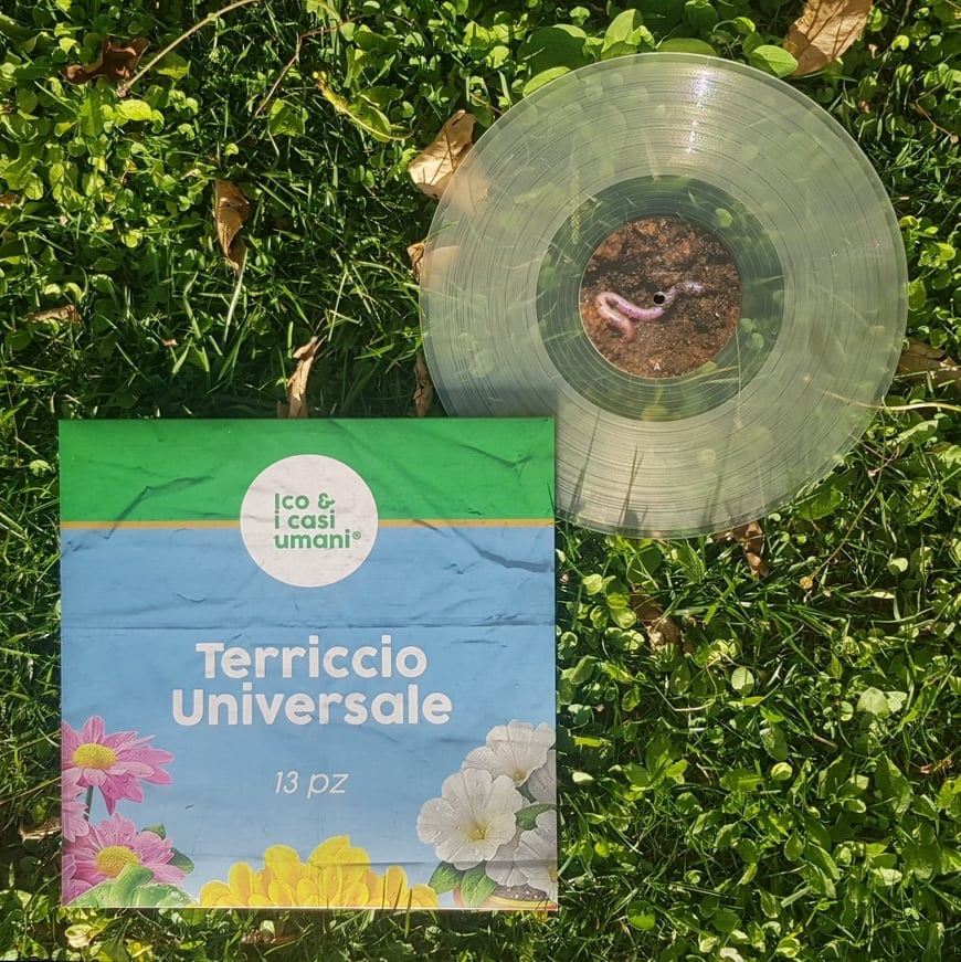 Image of NUOVO! Ico & I Casi Umani "Terriccio Universale" LP - vinile trasparente!