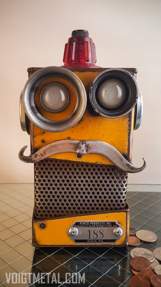 Image of Dr. Orange Medium Robot Bank