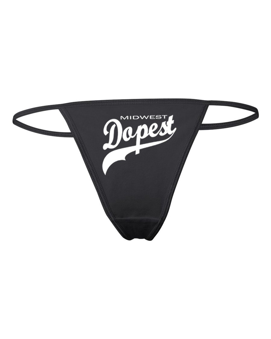 Image of MidWest Dopest Panties Black & White