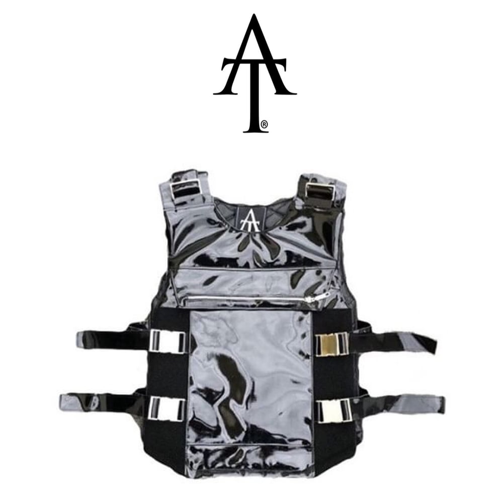 Image of Patent Leather Combo Vest 