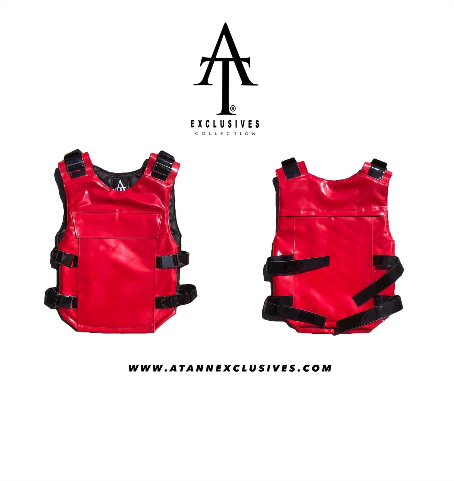 Image of Patent Leather Combo Vest 