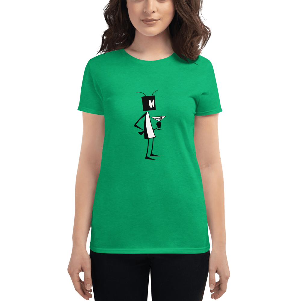 Image of Womens Bug Martini t-shirt (green)