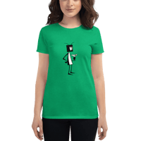 Womens Bug Martini t-shirt (green)