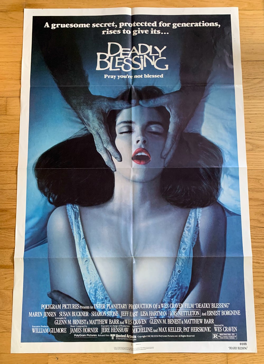 1981 DEADLY BLESSING Original U.S. One Sheet Movie Poster