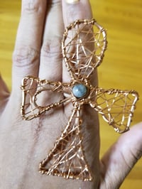 Image 3 of Drizzle ankh in labradorite