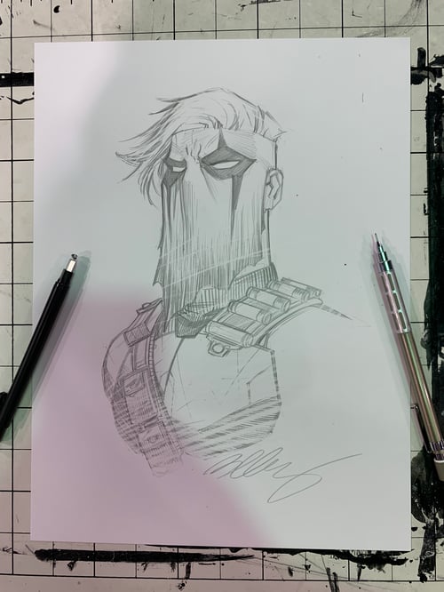 Image of PENCIL BUST COMMISSION