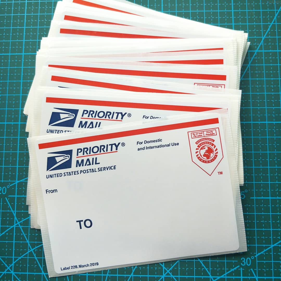 31 Priority Mail Sticker Label 228 Label Design Ideas 2020