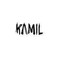 Image 1 of "KAMIL" STICKER - BLACK