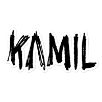 Image 2 of "KAMIL" STICKER - BLACK