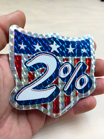 Image of Prismatic 2% Sticker