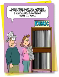 Image 1 of "50 Shades" Birthday Card, By the Yard®