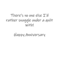 Image 2 of "Like the Perfect Quilt" Anniversary Card, By the Yard®