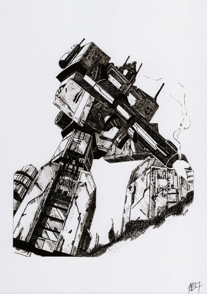 Image of Optimus Prime print