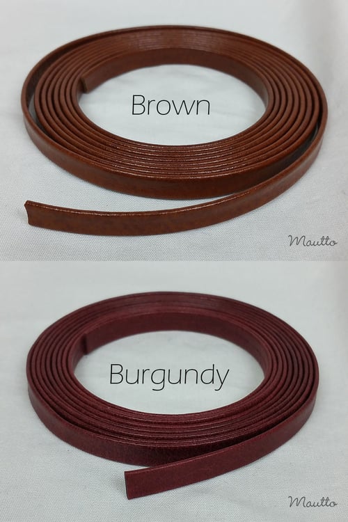 Image of Leather Lace Strip, 1/4 inch Wide, 72 inch Length - Great for DIY Projects, Drawstrings, Crafts, etc