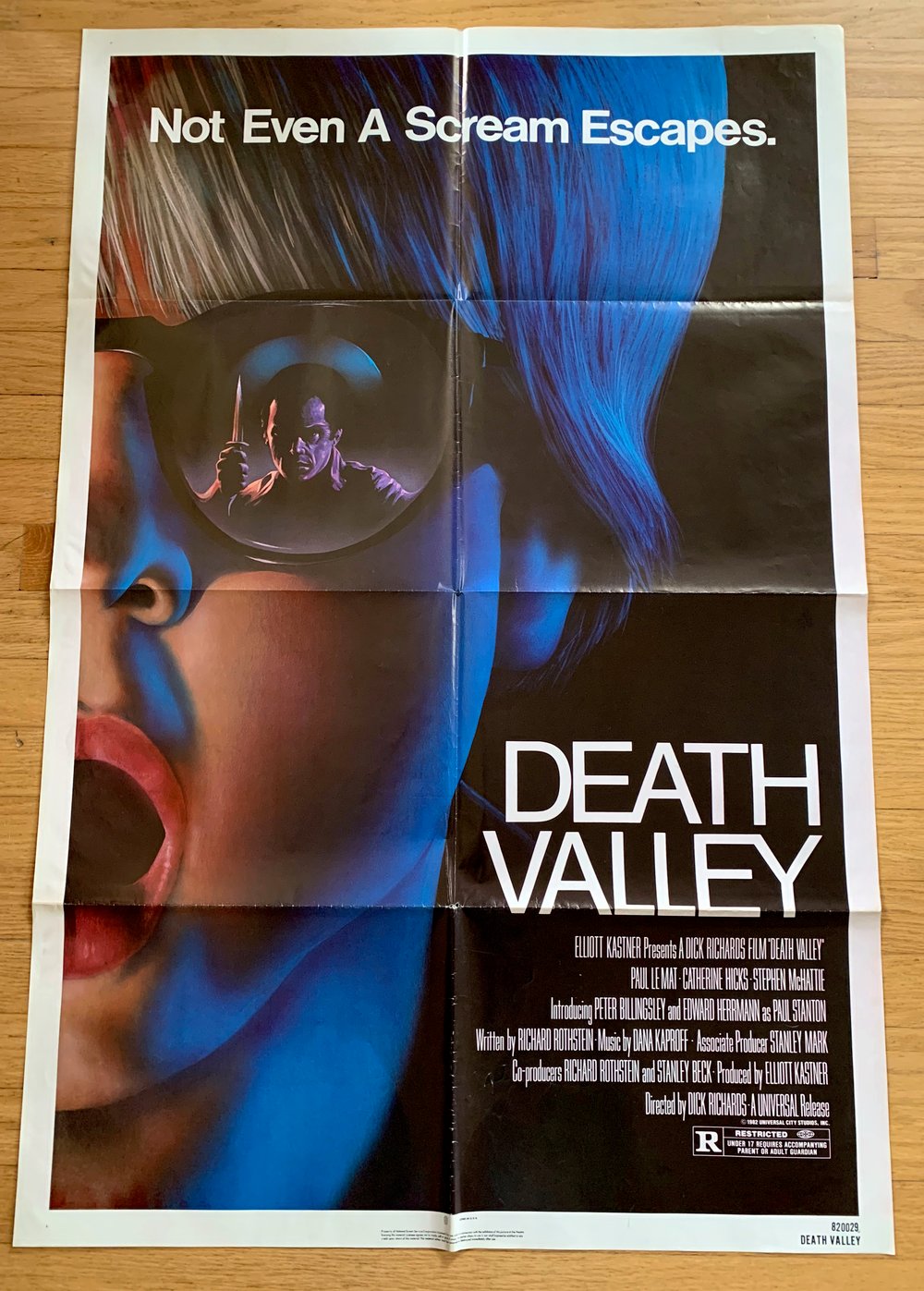 1982 DEATH VALLEY Original U.S. One Sheet Movie Poster