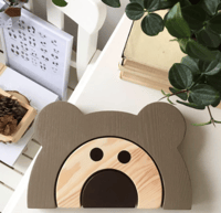 Teddy Bear Wooden Stacking Blocks - Personalised 