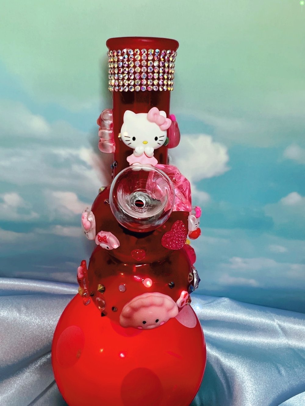 Red Hello kitty mini bong ❤️