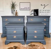 Image 2 of A pair of stag mahogany chest of drawers 
