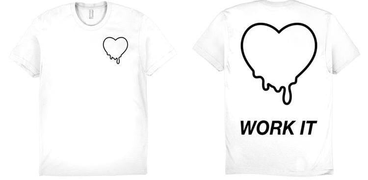 Image of White Heart Logo T-Shirt