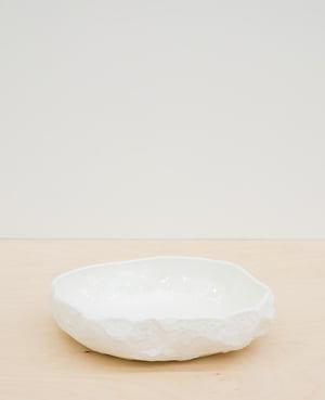 Max Lamb - Crockery large flat bowl, White 