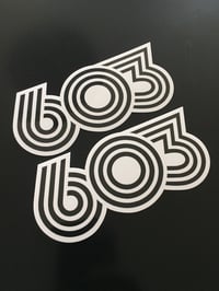 Retro 603  vinyl stickers 