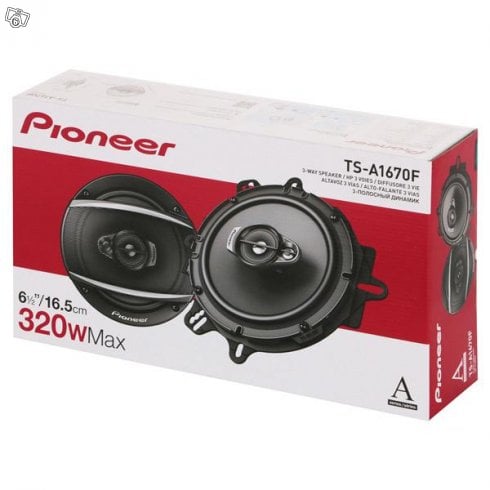 Image of Pioneer® TS-A1670F A-Series Coaxial 3 way speaker 6.5