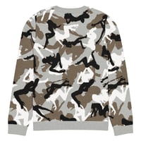 Image 1 of Knitted crew neck sweater hot girl