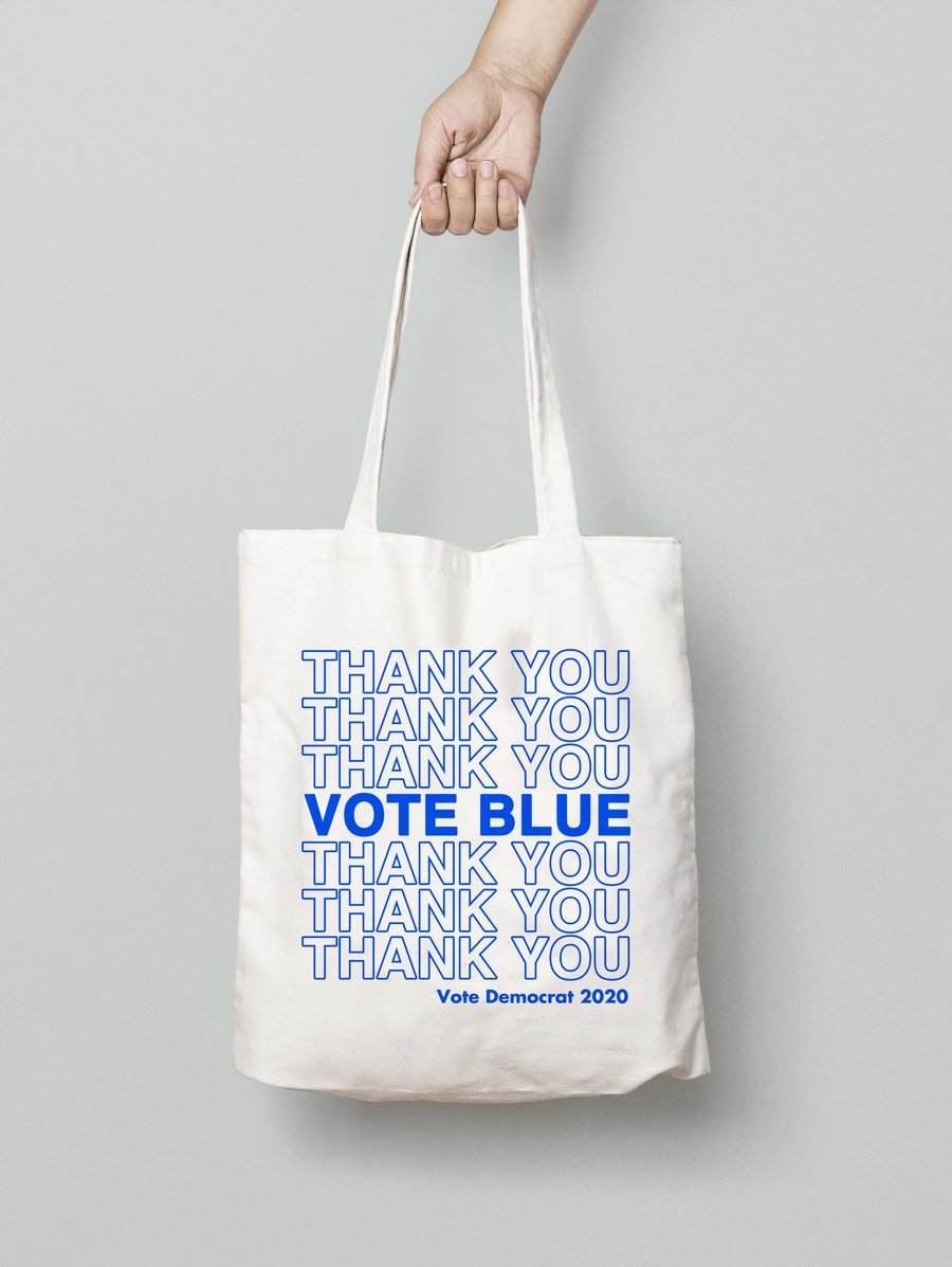 Image of THANK YOU Vote Blue 2020 Tote Bag