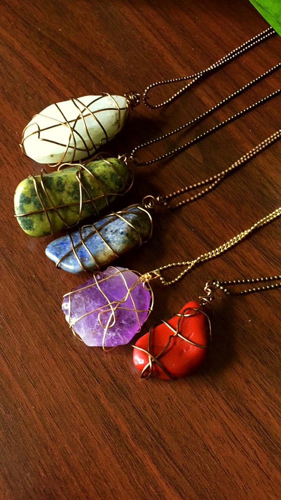 Image of Healing Crystal/Stone Necklace