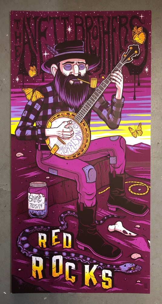 The Avett Brothers - Red Rocks 2019 - Merch Artist Edition Color-CUTS ...