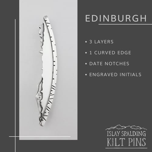 Image of Bespoke Edged Landscape Kilt Pins