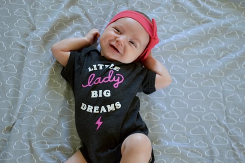 Image of Little Lady, Big Dreams Baby Bodysuit/Toddler Tee
