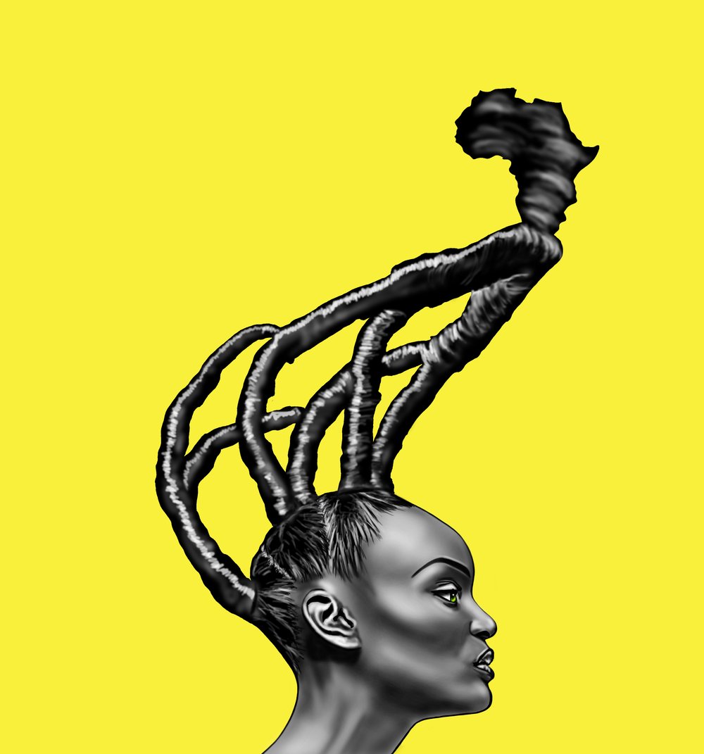 Image of AFRICAN ROOTS Stretched Canvas Print 24 x 30
