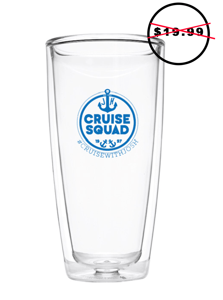 Image of Cruise With Josh 24oz Clear Tumbler 