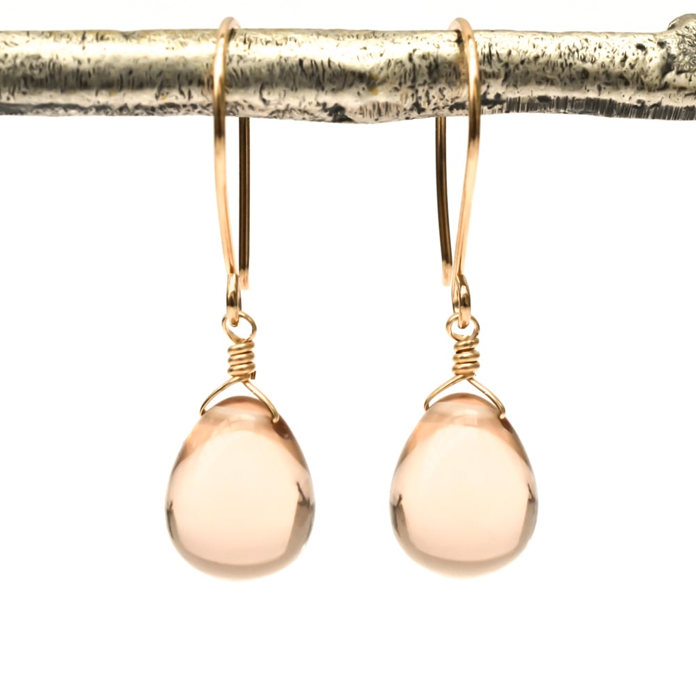 Image of Blush glass earrings