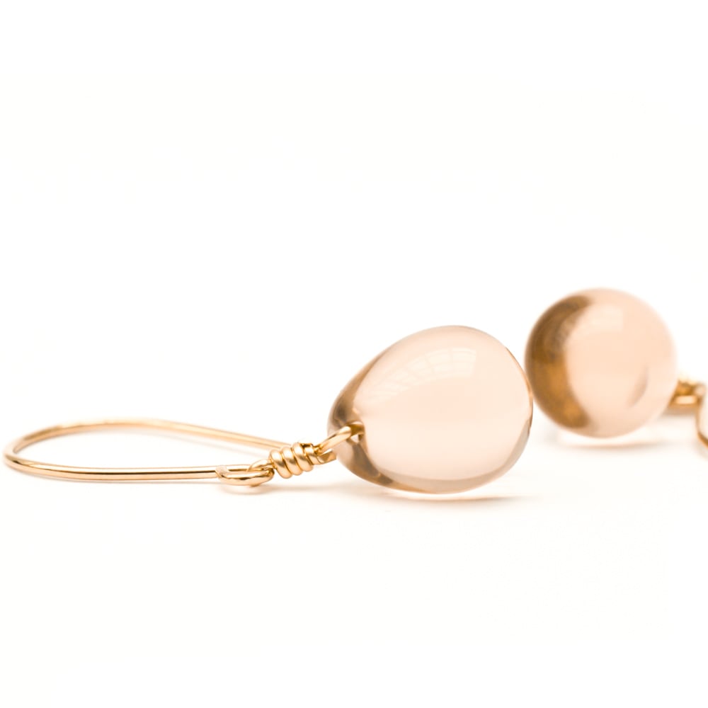 Image of Blush glass earrings