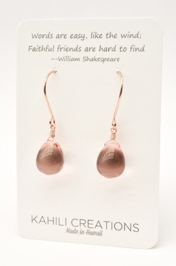 Image of Blush glass earrings