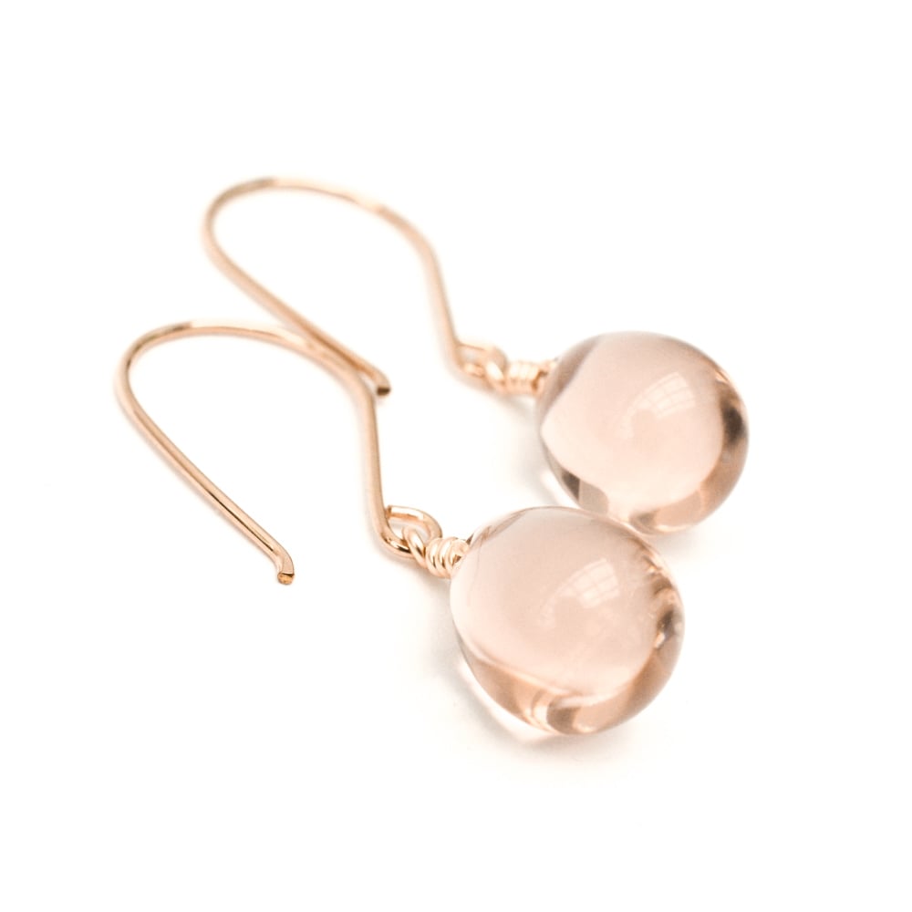 Image of Blush glass earrings