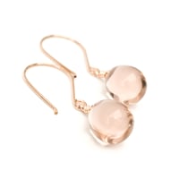 Image 5 of Blush glass earrings