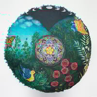 Image 1 of "Love and Compassion" - Mexican Moon Meditation Cushion
