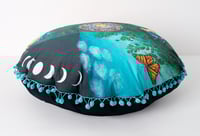 Image 2 of "Love and Compassion" - Mexican Moon Meditation Cushion