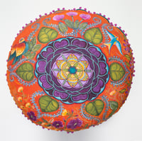 Image 1 of "Rejuvenation and Joy" -  Wild Peony Meditation Cushion