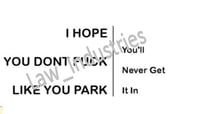 Image 4 of Bad Parking Insult Sticker Pack